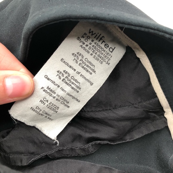 Aritzia Wilfred Sparks Pants in Black - Picture 9 of 9